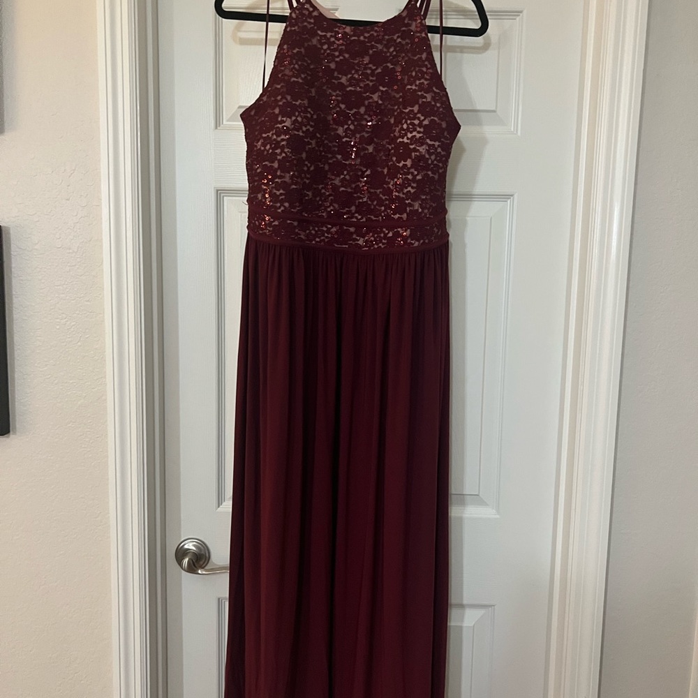 Worn once. Dry cleaned